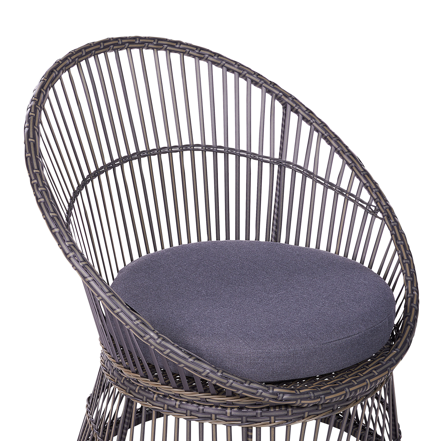 Bistro Set inkl. Kissen MESYNA Polyrattan Taupe