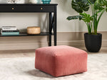 Pouf Cord hellrot 50 x 50 x 30 cm MUKKI