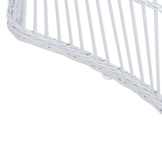 Bistro Set inkl. Kissen MESYNA Polyrattan Weiss