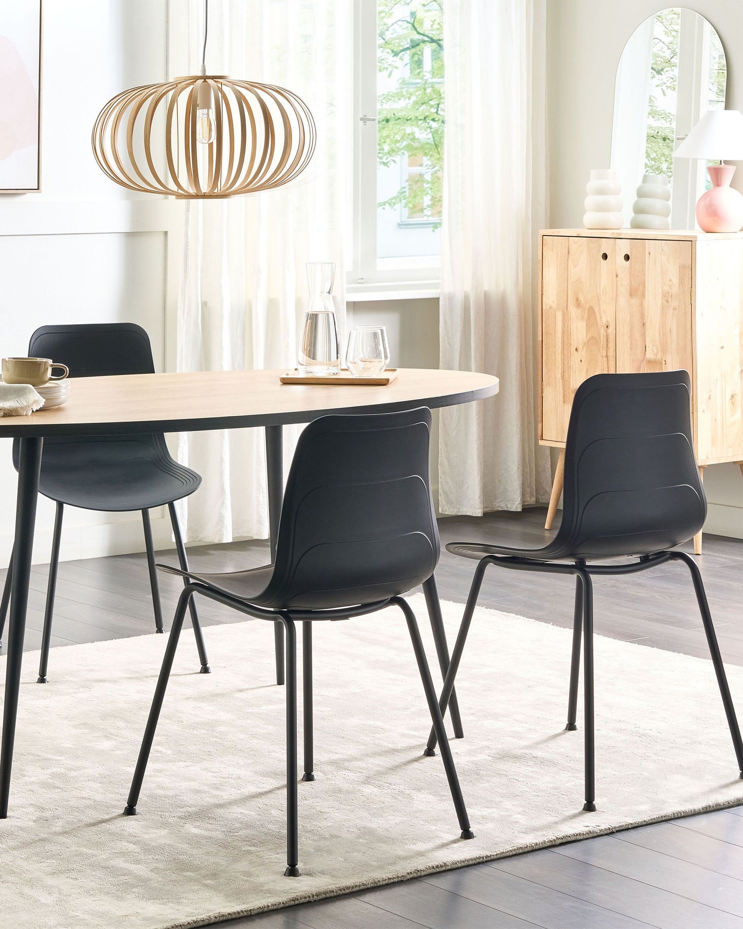 Esszimmerstuhl 2er Set LOOMIS Schwarz