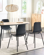 Esszimmerstuhl 2er Set LOOMIS Schwarz