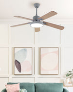 Deckenventilator mit Licht HOBBLE mit Fernbedienung Hellgrau