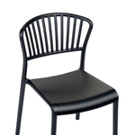 Gartenstuhl 4er Set GELA Schwarz
