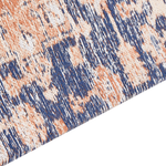 Teppich Baumwolle blau / rot 200 x 300 cm orientalisches Muster Kurzflor KURIN