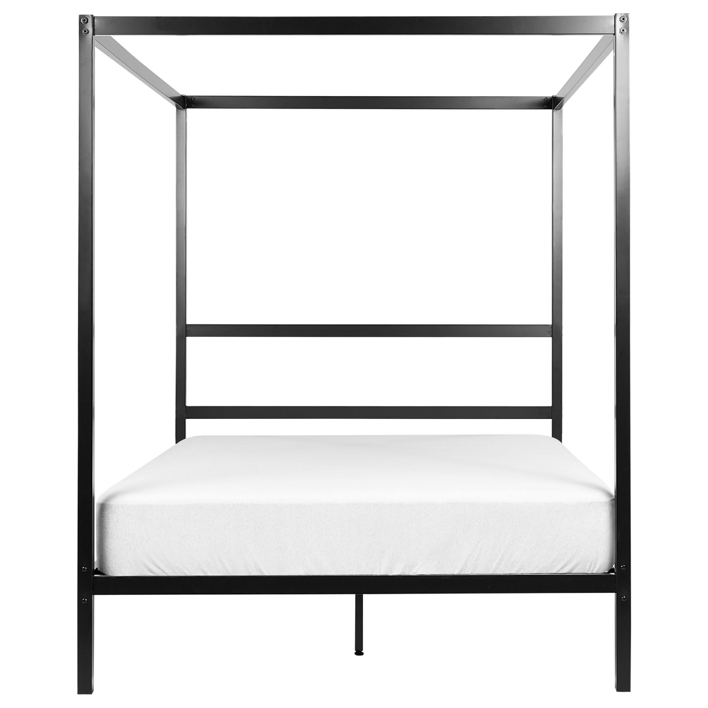 Himmelbett Metall LESTARDS 140 x 200 cm Schwarz