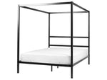 Himmelbett Metall LESTARDS 140 x 200 cm Schwarz