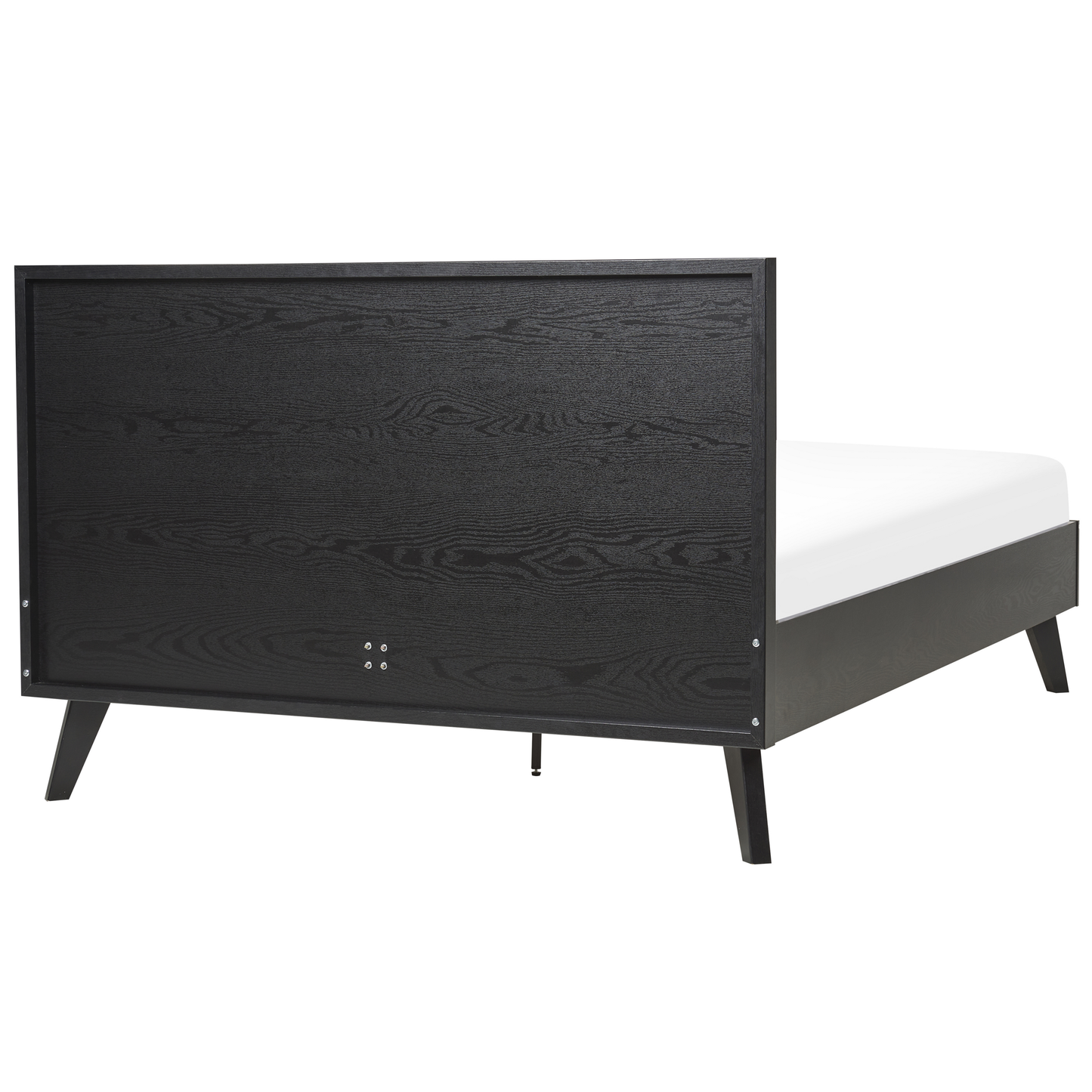 Bett mit Lattenrost Rattan MONPAZIER 140 x 200 cm Schwarz
