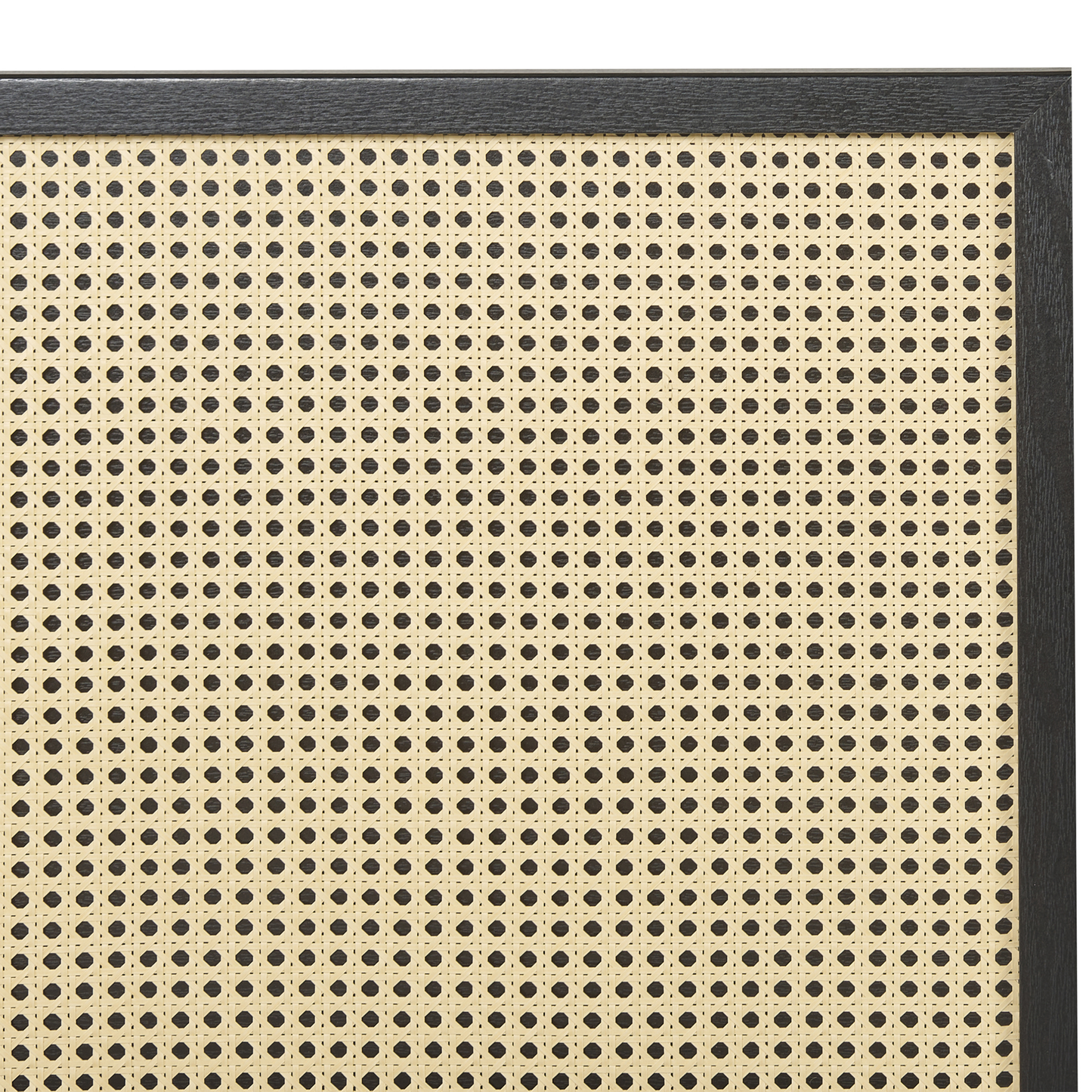 Bett mit Lattenrost Rattan MONPAZIER 140 x 200 cm Schwarz