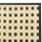 Bett mit Lattenrost Rattan MONPAZIER 140 x 200 cm Schwarz