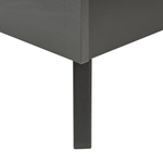 Bett mit Lattenrost Rattan MONPAZIER 140 x 200 cm Schwarz