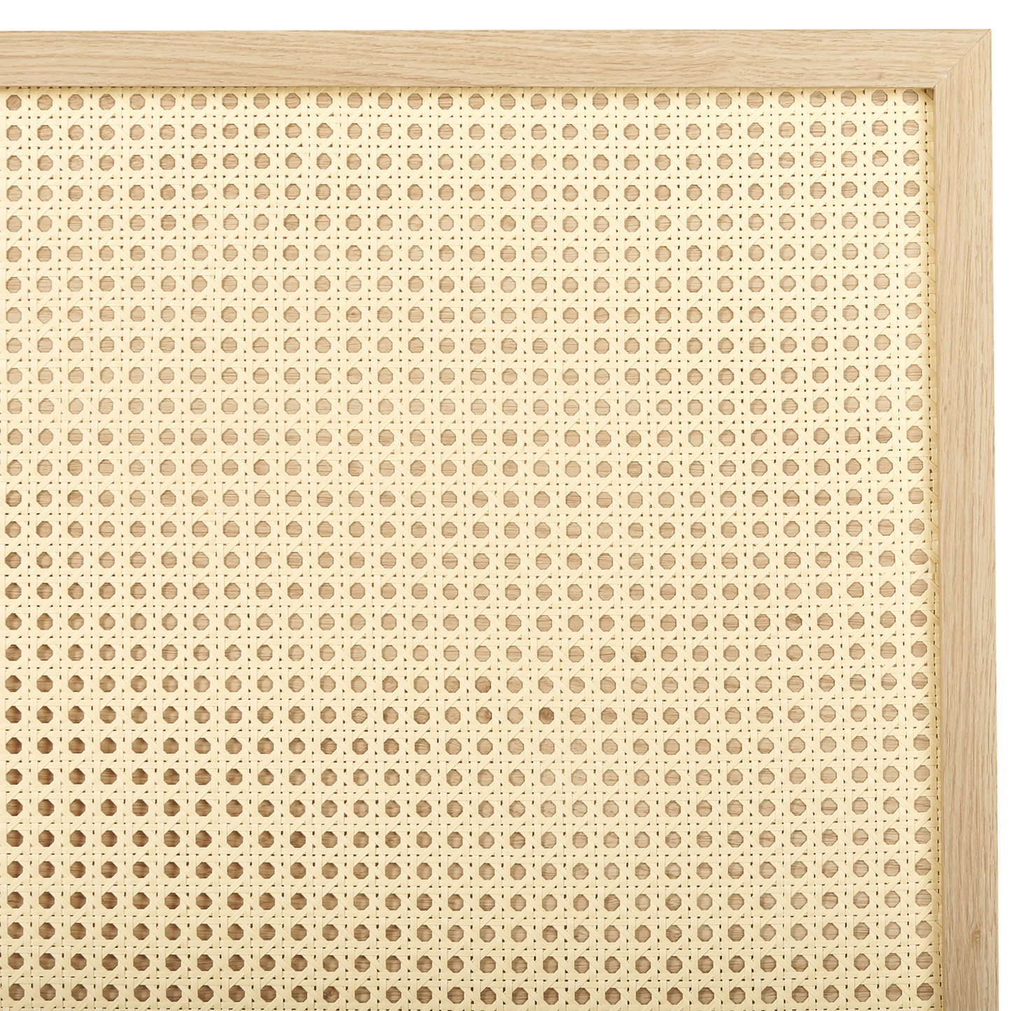 Bett mit Lattenrost Rattan MONPAZIER 180 x 200 cm Hellbraun