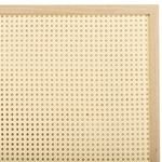 Bett mit Lattenrost Rattan MONPAZIER 180 x 200 cm Hellbraun