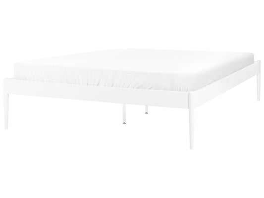 Bett mit Lattenrost Metall VAURS 140 x 200 cm Weiss