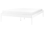 Bett mit Lattenrost Metall VAURS 140 x 200 cm Weiss