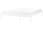Bett mit Lattenrost Metall VAURS 160 x 200 cm Weiss