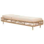 Gartenliege Rattan beige OSINI