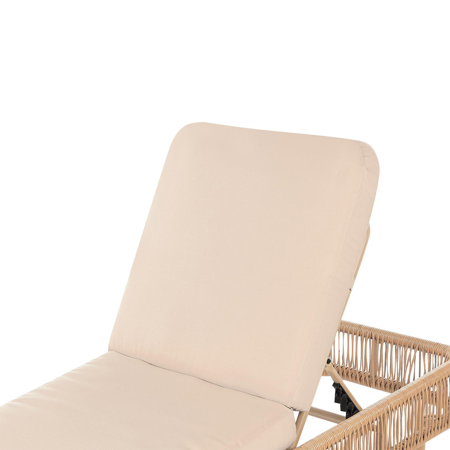 Gartenliege Rattan beige OSINI
