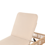 Gartenliege Rattan beige OSINI