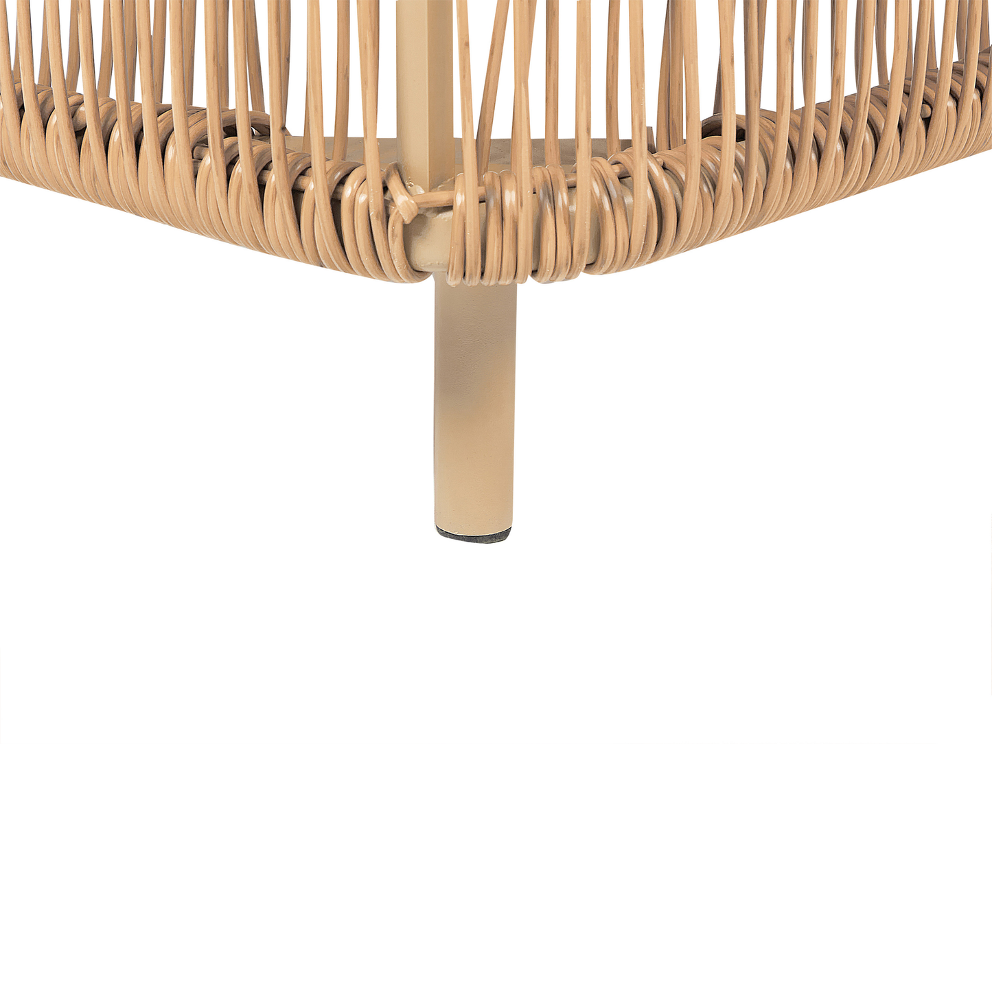 Gartenliege Rattan beige OSINI