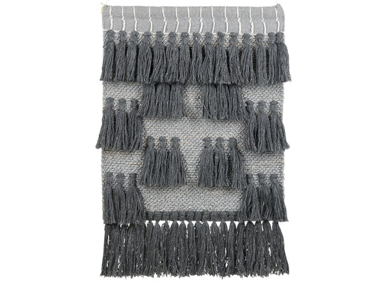 Wandbehang JIWA Baumwolle 106 cm Grau