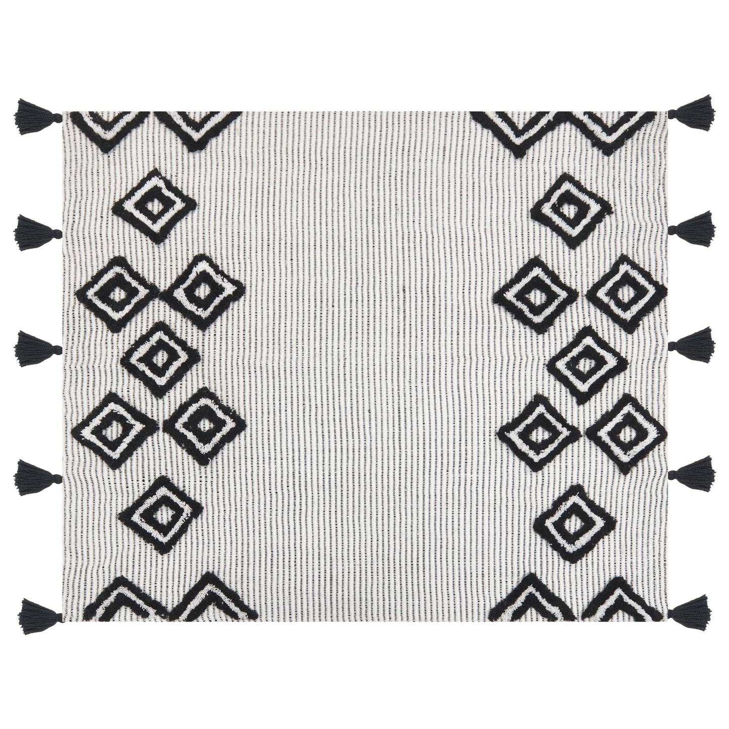 Kuscheldecke SAATLI 130 x 150 cm Weiss