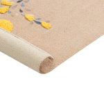 Kinderteppich Baumwolle beige 80 x 150 cm Wal-Motiv SEAI