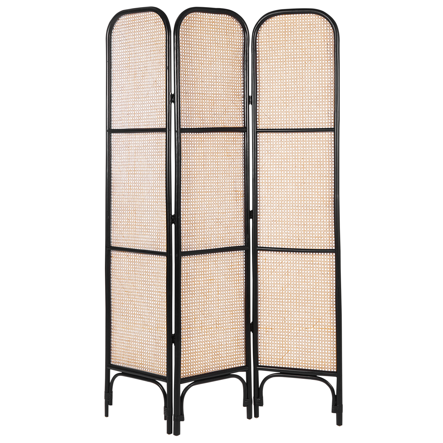 Raumteiler 3-teilig POTENZA Hellbraun 105 cm 180 cm