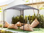 Pavillon VOMERO Metall 305 cm 305 cm Grau