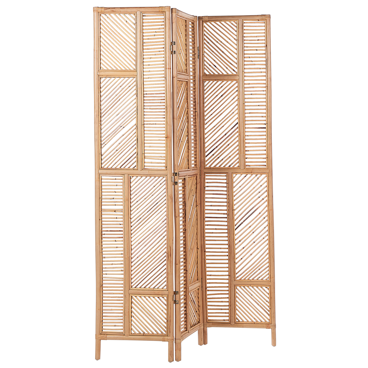 Raumteiler 3-teilig LAMEZIA Hellbraun 117 cm 180 cm