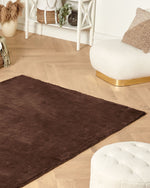 Kunstfellteppich Kaninchen braun 160 x 230 cm MIRPUR