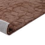 Kunstfellteppich Kaninchen braun 80 x 150 cm Shaggy THATTA