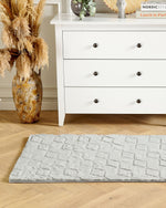 Kunstfellteppich Kaninchen mintgrau 80 x 150 cm Shaggy THATTA