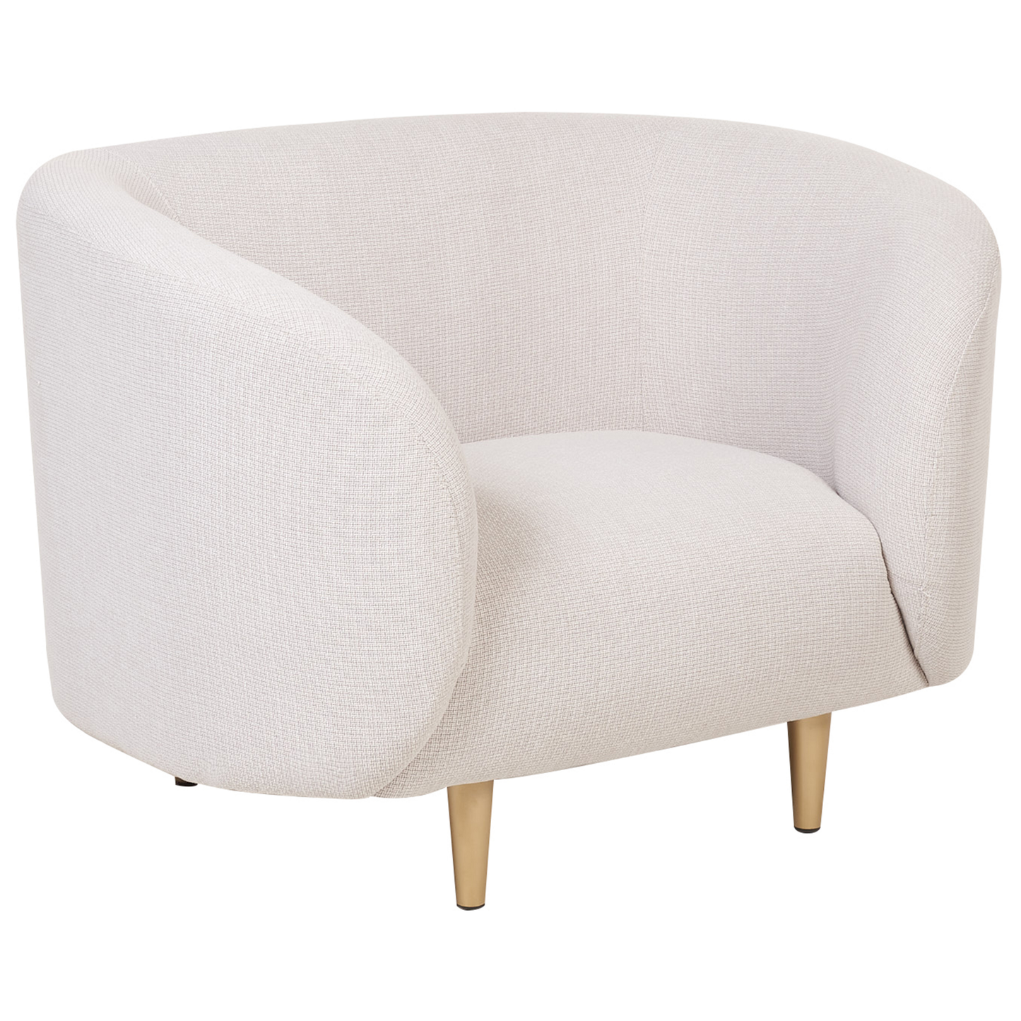 Sofa Set Polsterbezug beige / gold 3-Sitzer LOEN