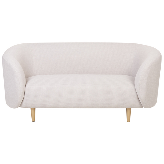 Sofa Set Polsterbezug beige / gold 3-Sitzer LOEN