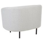 Sessel LOEN Stoff Schwarz / Weiss