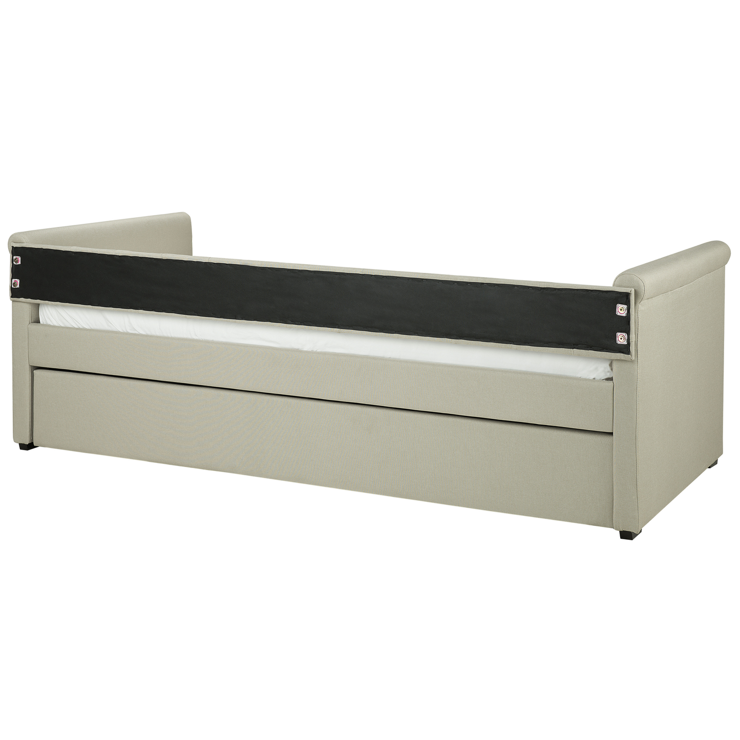 Ausziehbett Stoff LIBOURNE 80 x 200 cm Beige