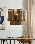 Hängelampe KAVERI Holz Braun