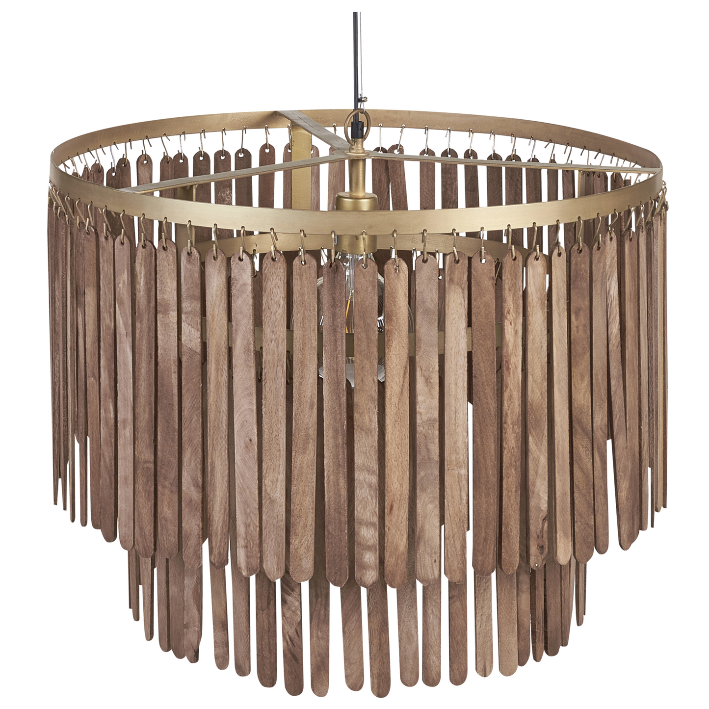 Hängelampe KAVERI Holz Braun