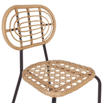 Set mit 8 Stühlen PRATELLO Polyrattan Naturfarben
