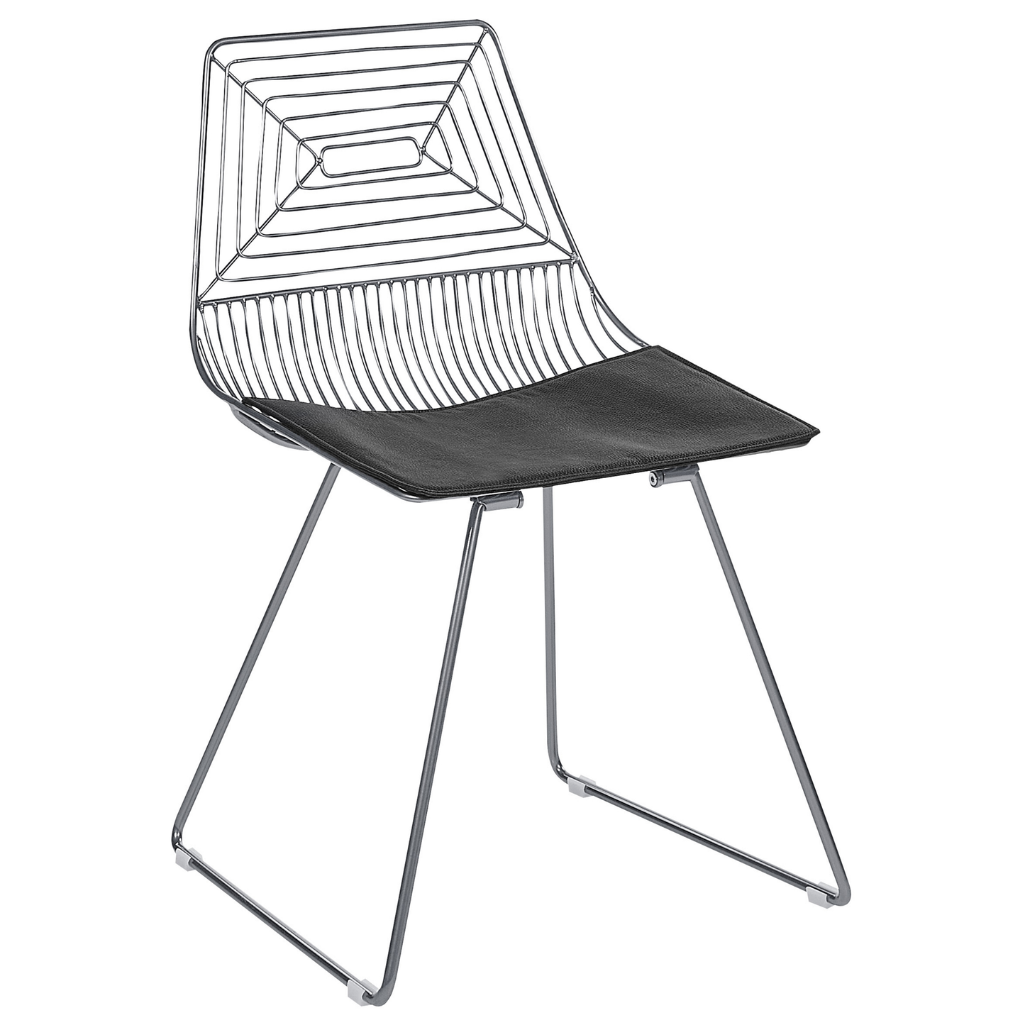 Esszimmerstuhl 2er Set BEATTY Metall Silber