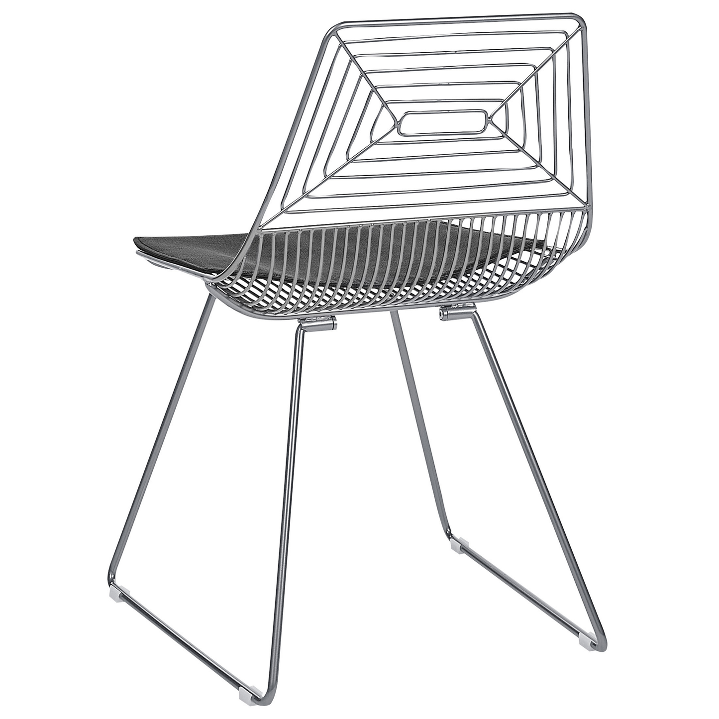 Esszimmerstuhl 2er Set BEATTY Metall Silber