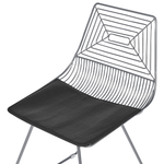 Esszimmerstuhl 2er Set BEATTY Metall Silber