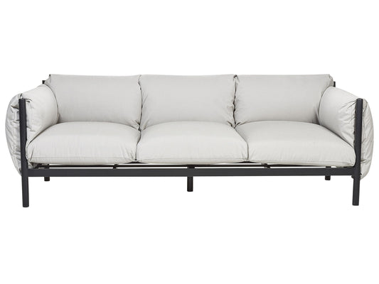 Gartensofa 3-Sitzer ESPERIA Metall Grau
