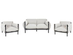 Gartensofa Set 4-Sitzer ESPERIA Metall Grau