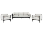 Gartensofa Set 5-Sitzer ESPERIA Metall Grau
