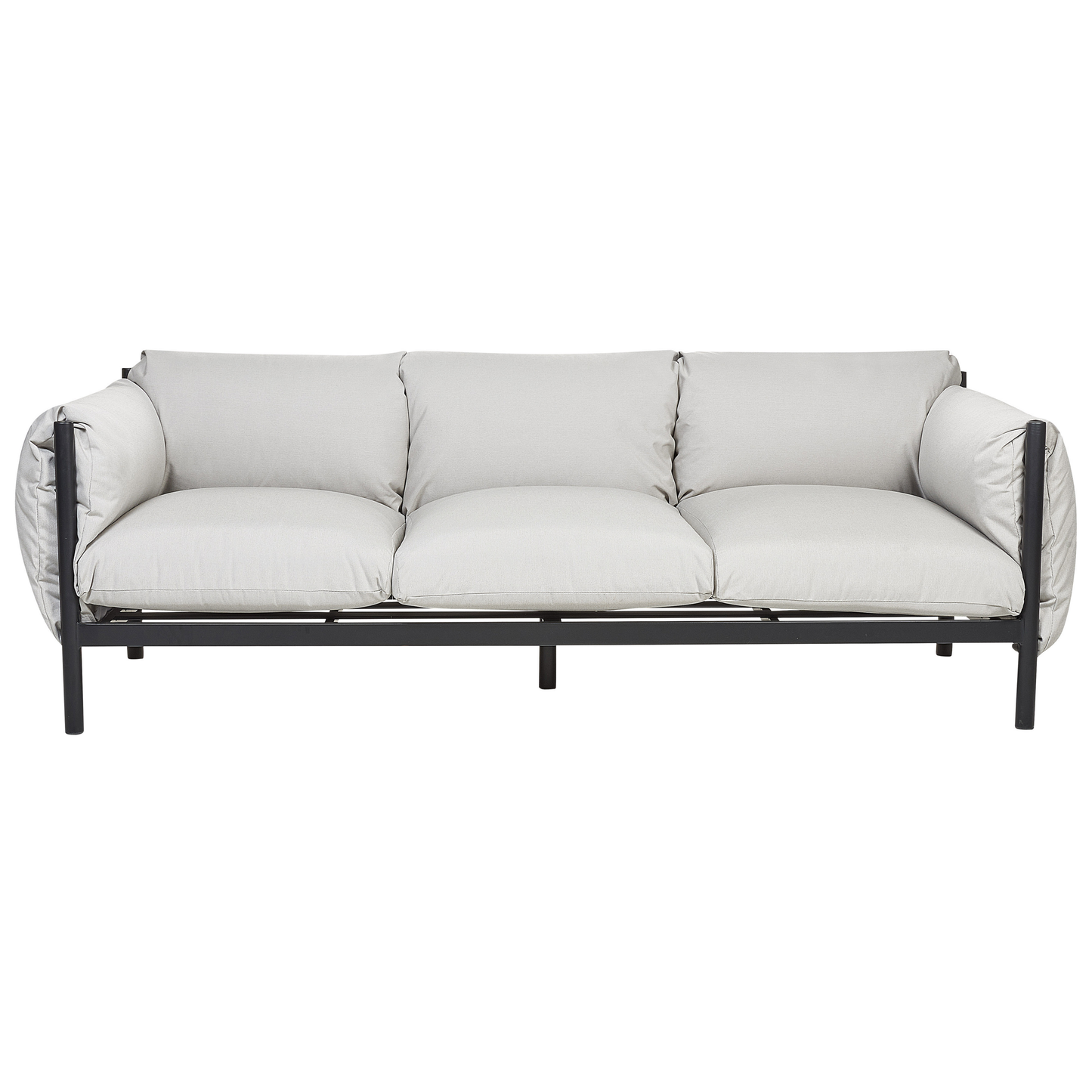 Gartensofa Set 5-Sitzer ESPERIA Metall Grau