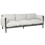 Gartensofa Set 5-Sitzer ESPERIA Metall Grau