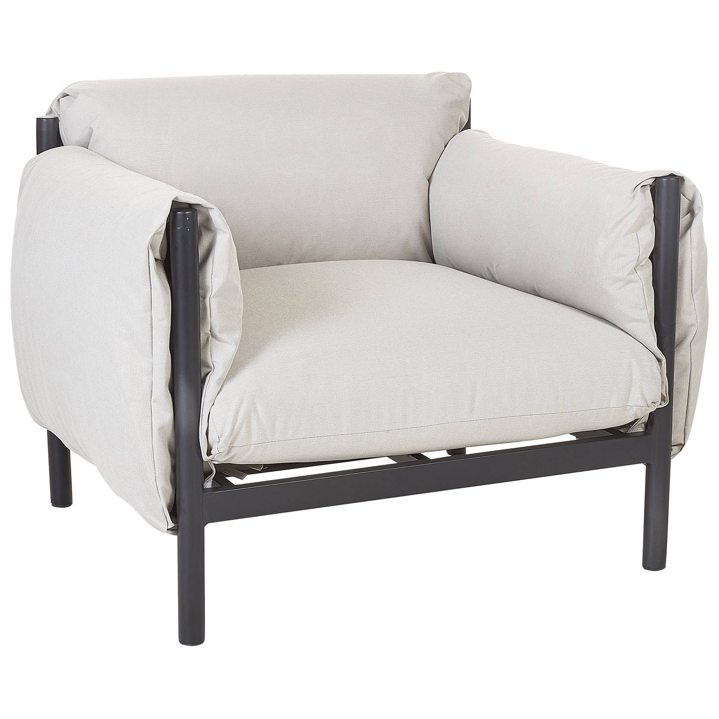 Gartensofa Set 5-Sitzer ESPERIA Metall Grau