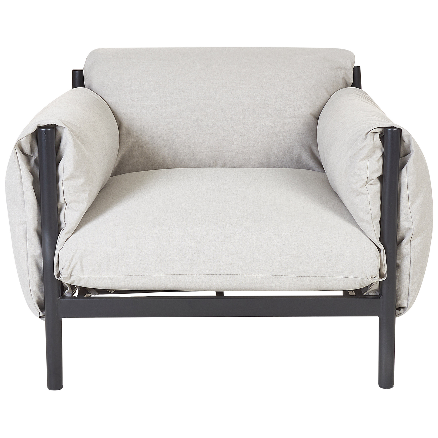 Gartensofa Set 4-Sitzer ESPERIA Metall Grau