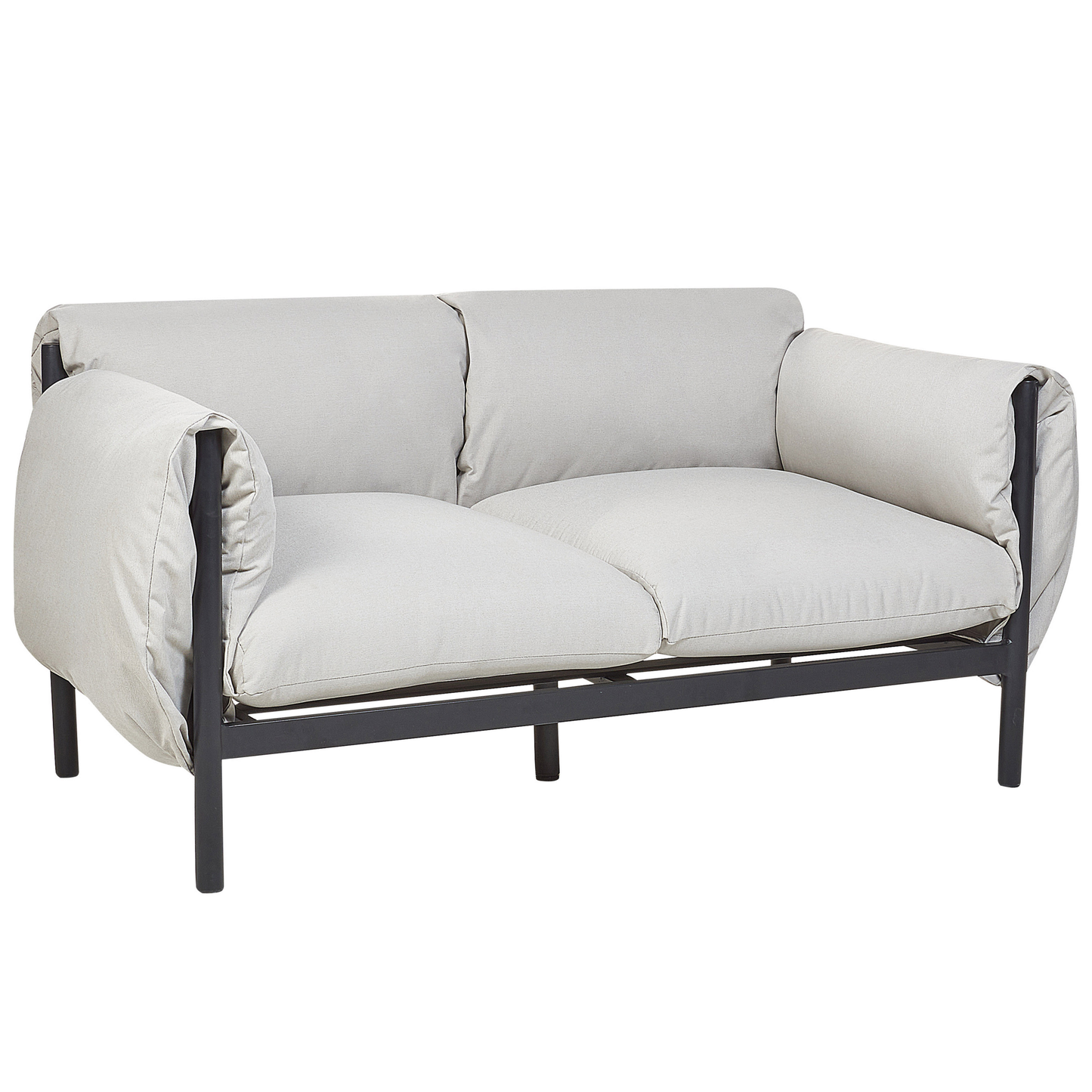 Gartensofa Set 5-Sitzer ESPERIA Metall Grau